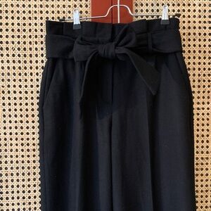 Boden Black Wide Leg Trousers with Belt